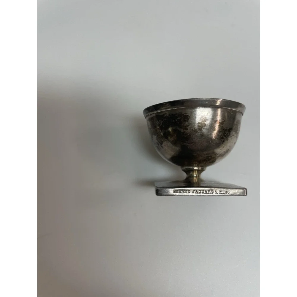 Vintage Mermod Jaggard & King Sterling Silver Footed Salt Cellar